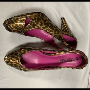 Cheetah print heels